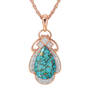 Love Hope Joy Turquoise Copper Necklace 11198 0017 b front