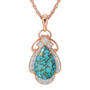 Love, Hope and Joy Turquoise & Copper Necklace, Love Hope Joy Turquoise Copper Necklace 11198 0017 b front
