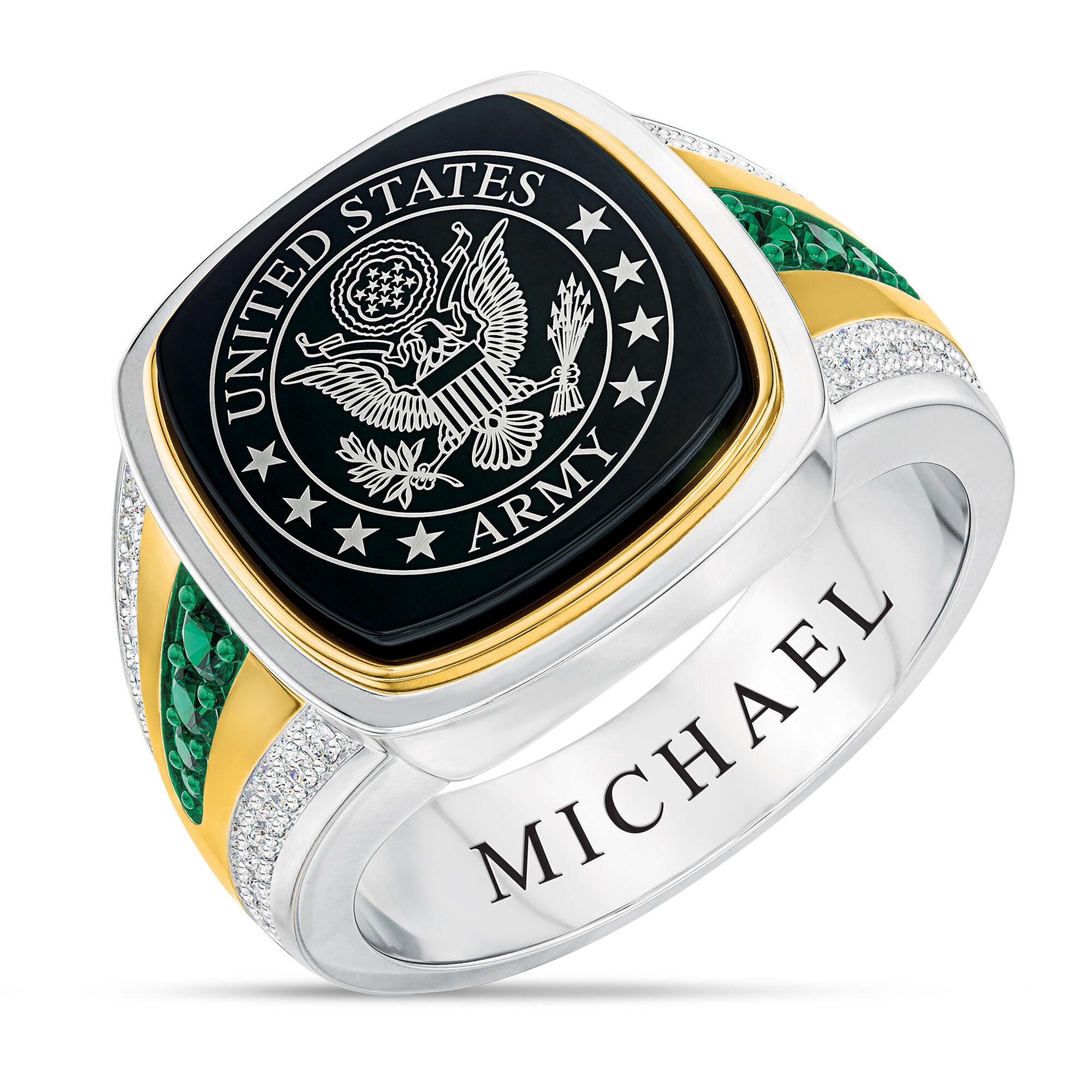 US Army Birthstone Ring 10347 0019 e may