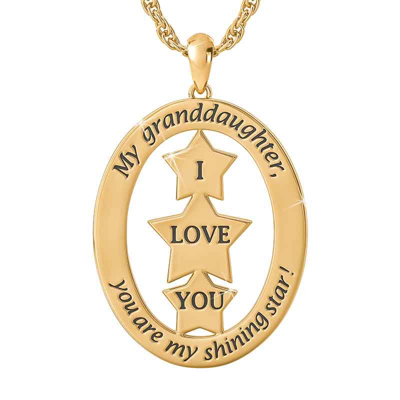 My Granddaughter You Are My Shining Star Diamond Pendant 2730 001 1 2
