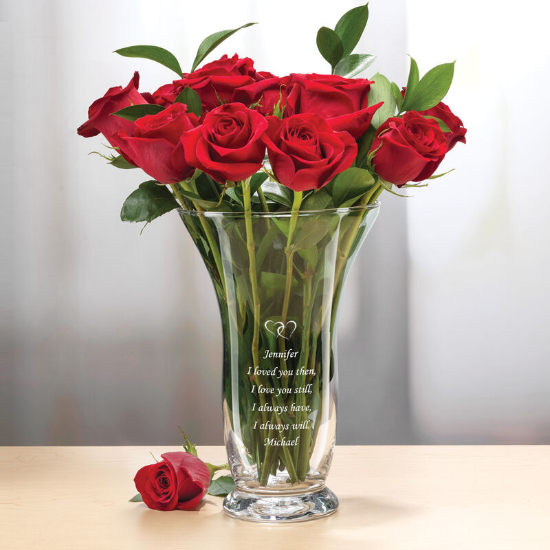 The Personalized I Love You Vase 10157 0026 b table