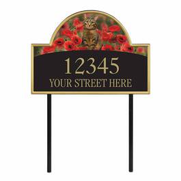 The Captivating Kitties Address Plaque by Simon Mendez 1088 005 2 1