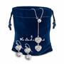 Sensational Silver Pendant  Earring Set 6367 001 2 4