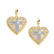 Blessed Daughter Diamond Cross Earrings 5444 002 9 1