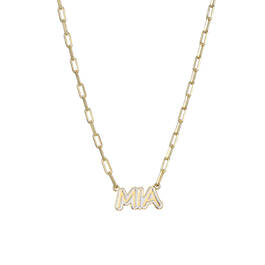 Personalized Paperclip Name Necklace 11142 1228 a main