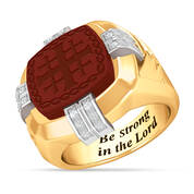 Jerusalem Cross Diamond Intaglio Ring 10411 0010 a main