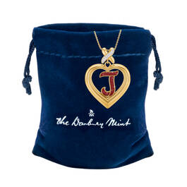Personalized Ruby Heart Pendant 10906 0012 g gift pouch