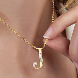 Custom Initial Pendant 11947 0011 m model