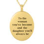 Blessed Daughter Faith Pendant 10215 0018 c back