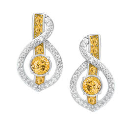 Birthstone Wave Earrings 2202 0069 k november