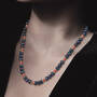 A Dozen Rubies Black Pearl Necklace 11366 0013 m model