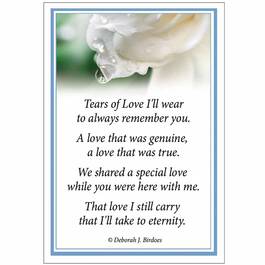 Tears of Love Remembrance Earrings with Card 6625 001 0 2