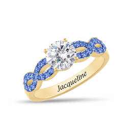 Personalized Infinite Birthstone Ring 11212 0019 i september