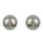 Black Tahitian Pearl Diamond Halo Studs 11142 0618 b alt