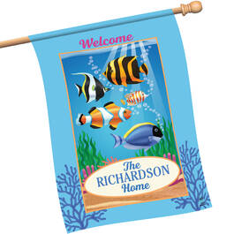 Seasonal Sensations Personalized House Flags 10795 0016 f august