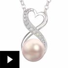 “Granddaughter You Are My Precious Pearl” Infinity Necklace, , video-thumb