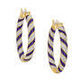 Birthstone Inside-Out Hoops, Birthstone Inside Out Hoops 11072 0018 b february