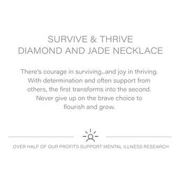 Survive & Thrive Diamond and Jade Necklace 11785 0057 z card