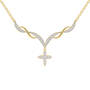 Heavenly Swirl Cross Necklace and Earrings Set 6892 0016 b necklace