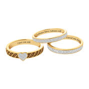 I Love You Genuine Diamond Ring Set 11144 0012 b ring