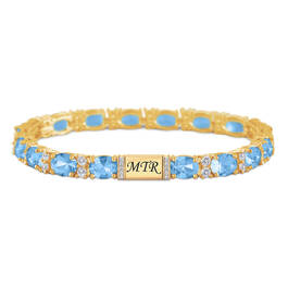 Birthstone & Diamond Tennis Bracelet 12017 0014 c march