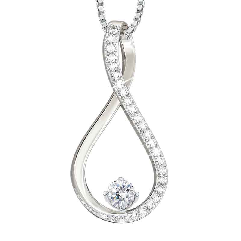 The Birthstone  Diamond Infinity Pendant 5200 001 5 4