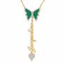 Personalized Birthstone Butterfly Necklace 6727 001 7 5