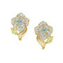 Birthstone Diamond Rose Earrings 11896 0012 c march