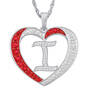 Personalized Diamond Initial Heart Pendant 10926 0018 i initial I
