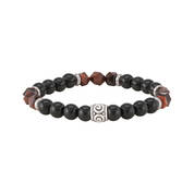 Red Tigers Eye and Black Onyx Bracelet 11787 0022 a main