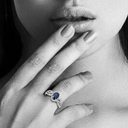 Sapphire Serenade 14kt Gold  Diamond Ring 6169 001 2 4
