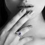Sapphire Serenade 14kt Gold & Diamond Ring, Sapphire Serenade 14kt Gold Diamond Ring 6169 001 2 4