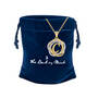 Initial Love Knot Pendant, Personalized Love Knot Pendant 10477 0011 g gift pouch