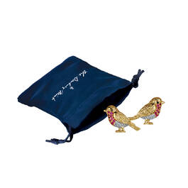 Golden Robin with FREE Matching Earrings 11797 0038 i giftpouch