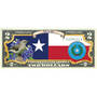 State Bird and Flower Enhanced $2 Bill Collection 11346 0018 a Texas