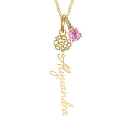 Birthstone Flower Necklace 11772 0029 j october