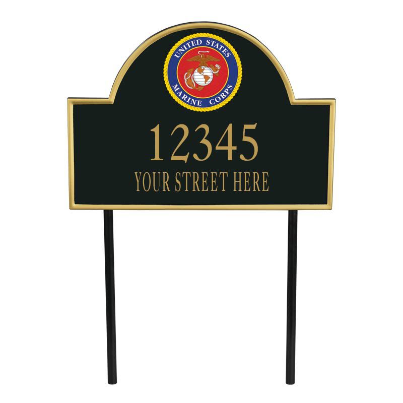 US Marine Corps Personalized Address Plaque 5718 003 6 1