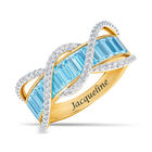 Personalized Birthstone Wave Ring 10949 0011 c march