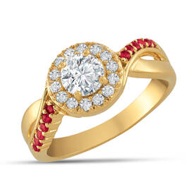 A Dozen Rubies Swirl Ring 10775 0010 a main