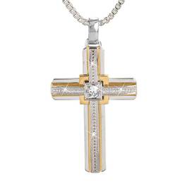 Birthstone Salvation Mens Pendant 6007 001 8 4