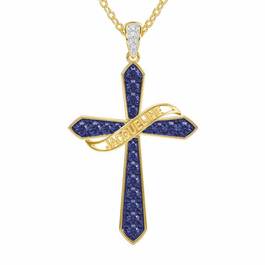 The Birthstone  Diamond Cross Necklace 6787 001 4 2