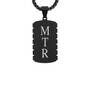 The Personalized Black Steel Dog Tag, The Personalized Black Steel Mens Set 12261 0033 b back