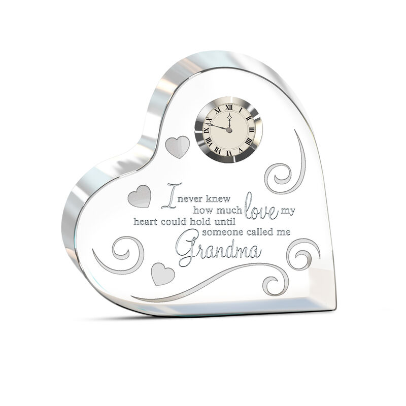 Grandmas Love Crystal Desk Clock 5074 0018 a main