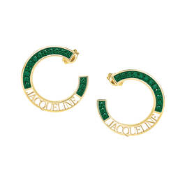 Custom Birthstone Hoops 11963 0010 e may