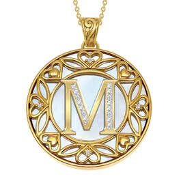 I Love You Personalized Diamond Initial Pendant 10761 0016 e initialM