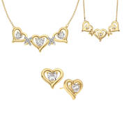 Hearts and Kisses Diamond Necklace and FREE Matching Earrings 12089 0017 a main