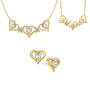Hearts and Kisses Diamond Necklace and FREE Matching Earrings 12089 0017 a main