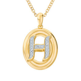 Diamond Initial Pendant 1250 0054 h pendant