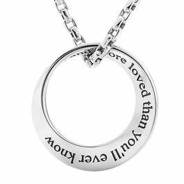 Son Infinity Circle Black Sapphire Pendant 6463 001 5 2
