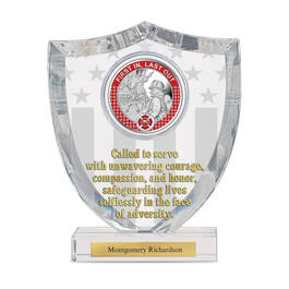Shields of Honor Silver plated Commemorative 11736 0057 e firefighter